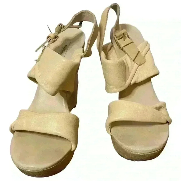 Diane Von Furstenberg Wedges - Tan - Size 6.5 - Picture 1 of 8